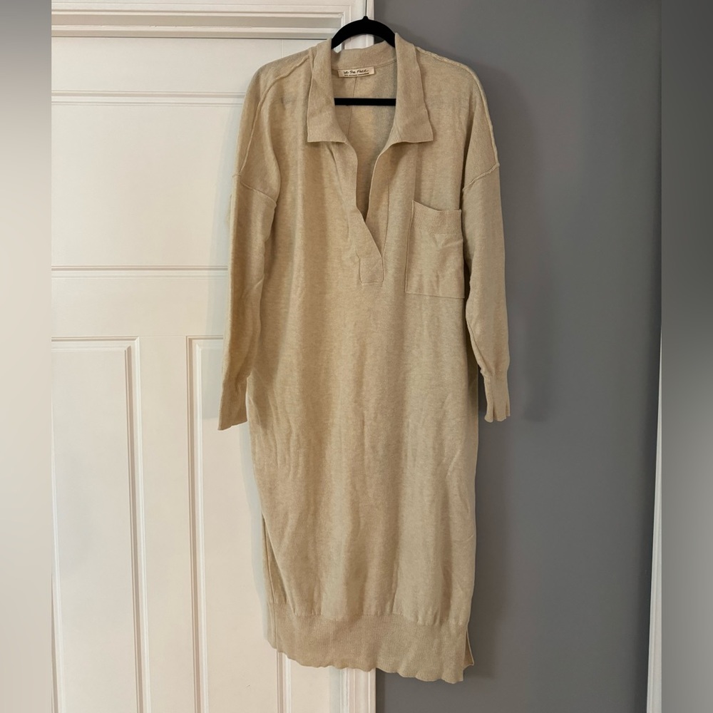 We the Free, Free People Luxe Polo Sweater Dana Midi Dress - Picture 2 of 10